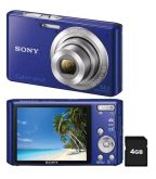 Câmera Sony DSC-W610 Azul c/ 14.1MP, LCD 2.7”, Zoom Óptico 4